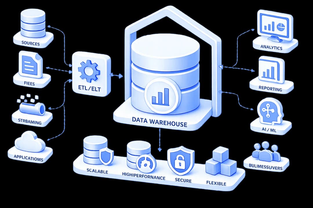 HiFX helps enterprises build scalable cloud-native data warehouse ecosystems that unify enterprise data, accelerate analytics, and enable intelligent decision-making through secure, high-performance, and future-ready data architectures.
