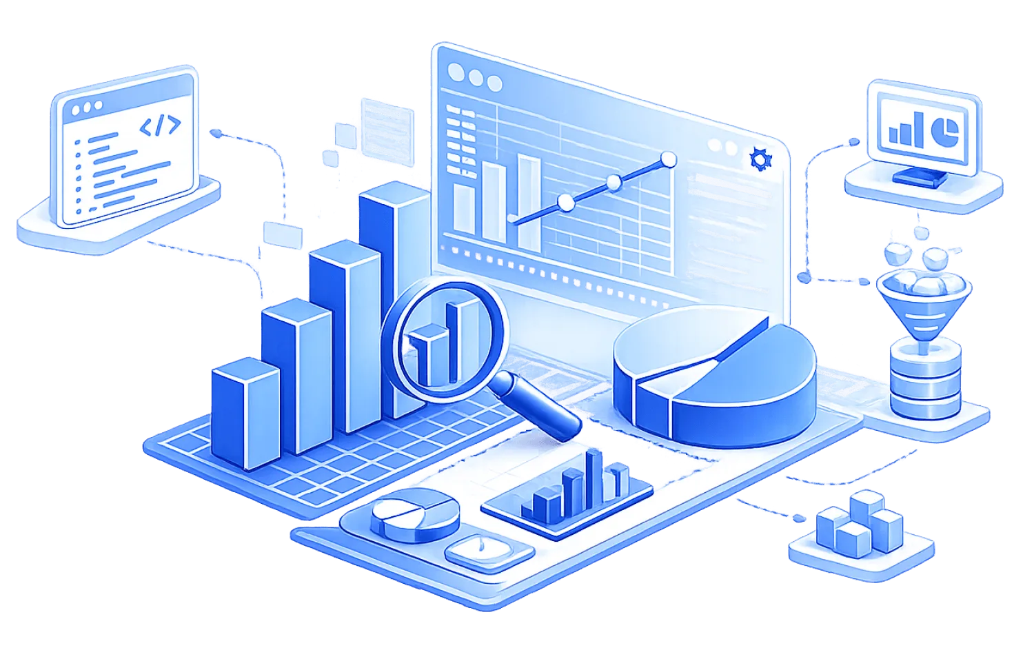 HiFX helps enterprises build scalable data analytics platforms that unify enterprise intelligence, accelerate real-time insights, and enable smarter business decisions through cloud-native engineering, AI-driven analytics, and modern data ecosystems.